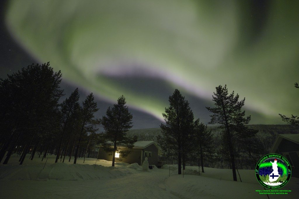 Incredible northern lights shows directly over the Asgard cottages :)