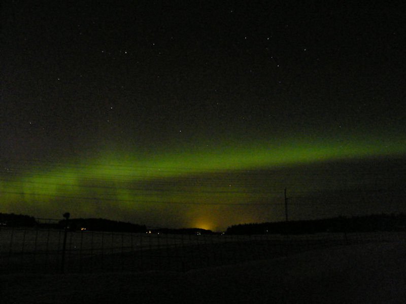 My first ever aurora borealis photograph! 