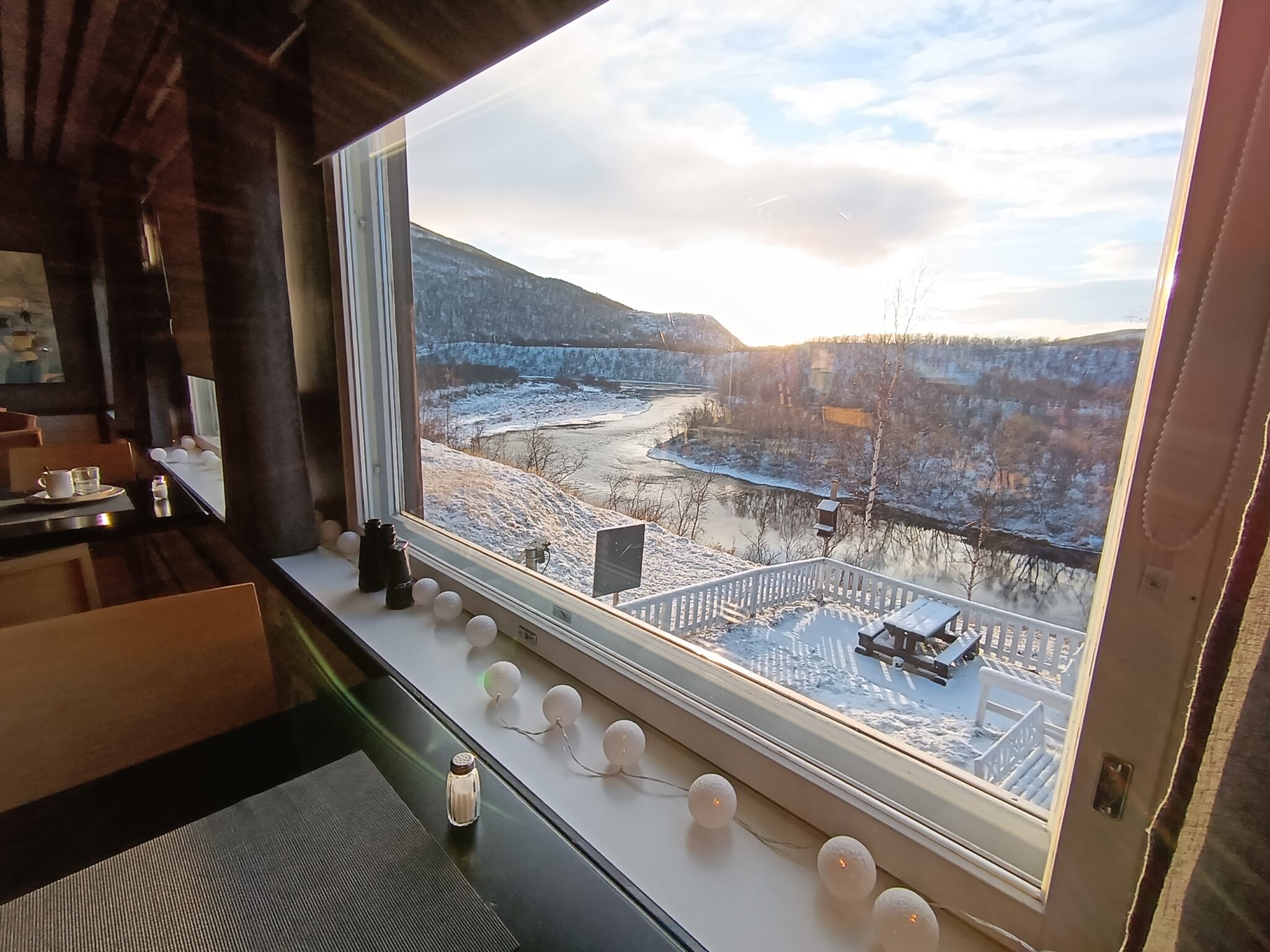 the view from hotel utsjoki
